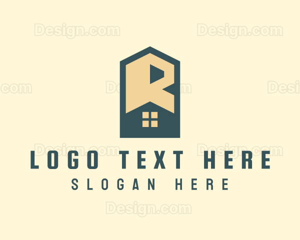 Home Roofing Letter R Logo