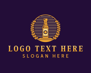 Wheat Beer Bottle logo