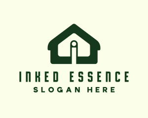 Green House Letter I logo design