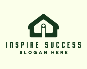 Green House Letter I logo design