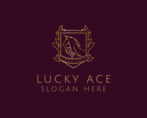 Regal Horse Stallion logo design