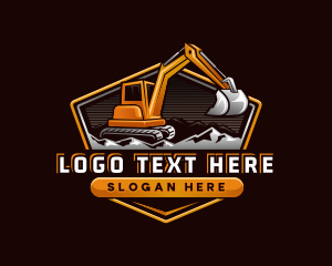 Excavator Backhoe Machine logo