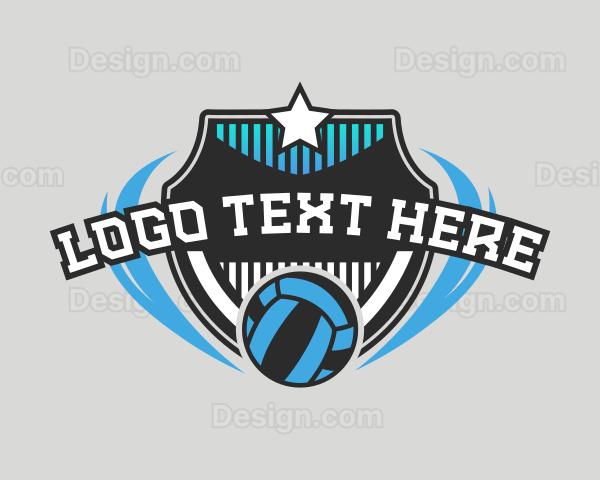 Volleyball Sports Team Logo