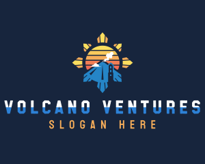 Philippine Volcano Travel logo design