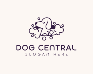 Pet Dog Bath logo design