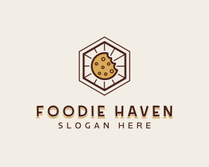 Hexagon Cookie Bakery logo design