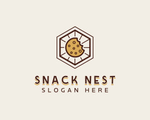 Hexagon Cookie Bakery logo design