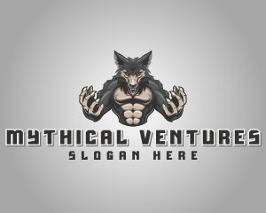 Mythical Creature Werewolf logo design