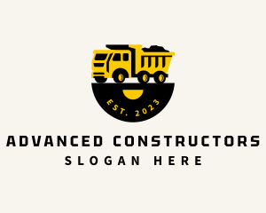 Dump Truck Contractor logo design