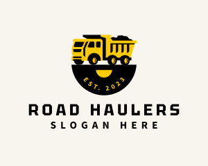 Dump Truck Contractor logo design