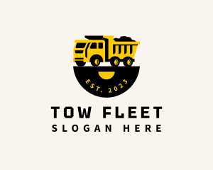 Dump Truck Contractor logo design