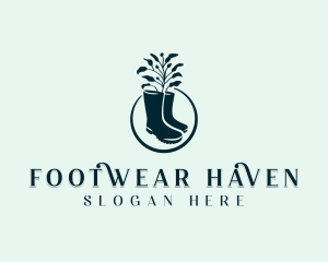 Gardening Boots Plant logo