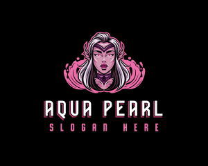Mermaid Siren Gaming Cosplay logo design