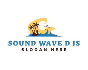 Island Travel Surf logo design