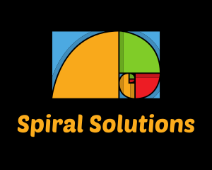 Colorful Golden Spiral logo