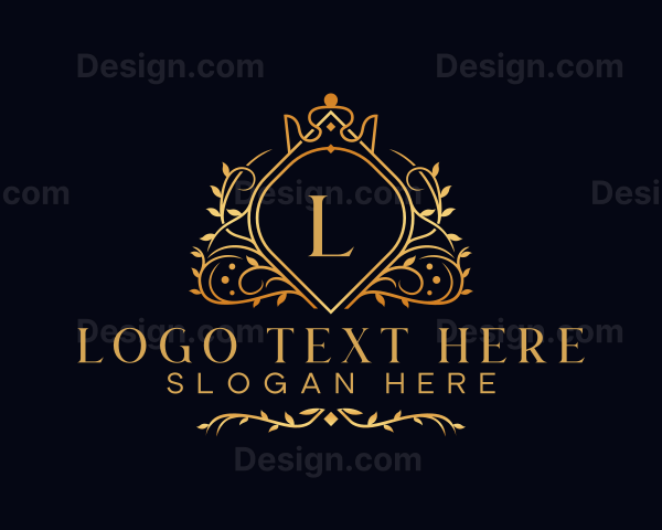 Luxury Vine Crown Logo