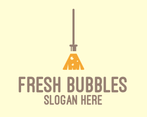 Laboratory Flask Broom Logo