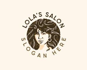 Afro Female Salon logo design