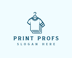 Printing Tshirt Hanger logo design