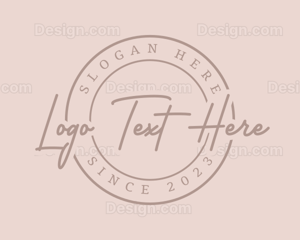 Feminine Cursive Business Logo