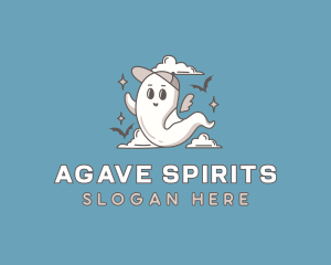 Halloween Ghost Spirit logo design