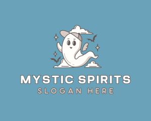 Halloween Ghost Spirit logo design