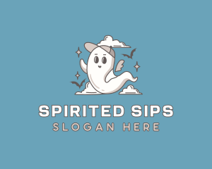 Halloween Ghost Spirit logo design