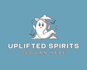 Halloween Ghost Spirit logo design