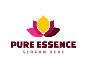 Lemon Lotus Flower logo