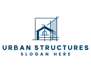 Blueprint Architect Structure logo design