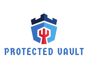 Medieval Castle Security logo design