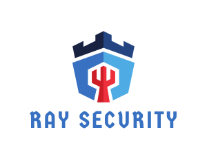 Medieval Castle Security logo design