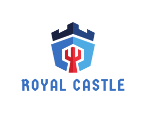 Medieval Castle Security logo design