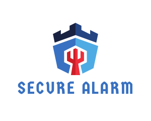 Medieval Castle Security logo design