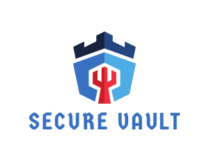 Medieval Castle Security logo design