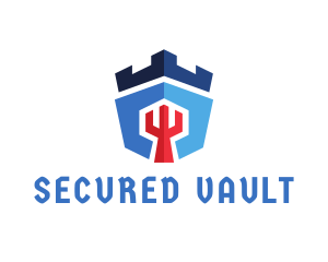 Medieval Castle Security logo design