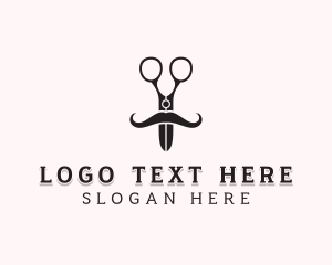 Barber Scissor Grooming logo