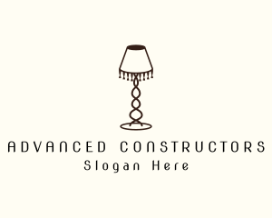 Retro Lamp Lighting logo design