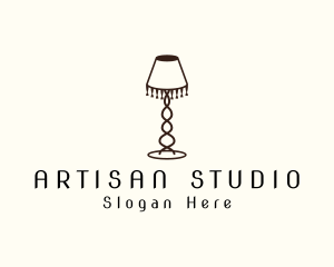 Retro Lamp Lighting logo design