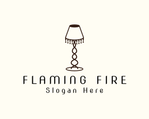 Retro Lamp Lighting logo design