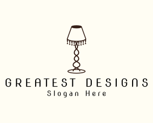 Retro Lamp Lighting logo design