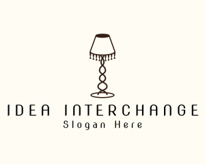 Retro Lamp Lighting logo design