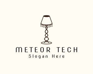 Retro Lamp Lighting logo design