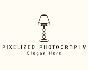 Retro Lamp Lighting logo design