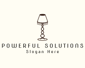 Retro Lamp Lighting logo design