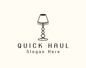 Retro Lamp Lighting logo design