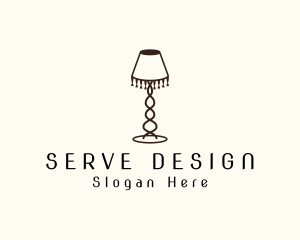 Retro Lamp Lighting logo design