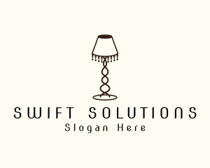 Retro Lamp Lighting logo design