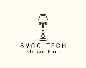 Retro Lamp Lighting logo design