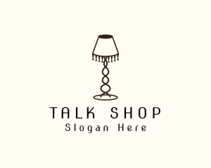 Retro Lamp Lighting logo design